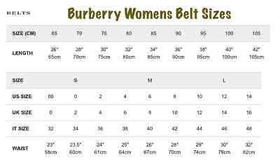 burberry belts women's|Burberry women's belt size chart.